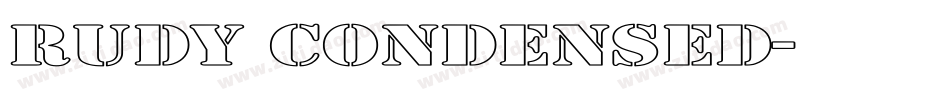 Rudy Condensed字体转换